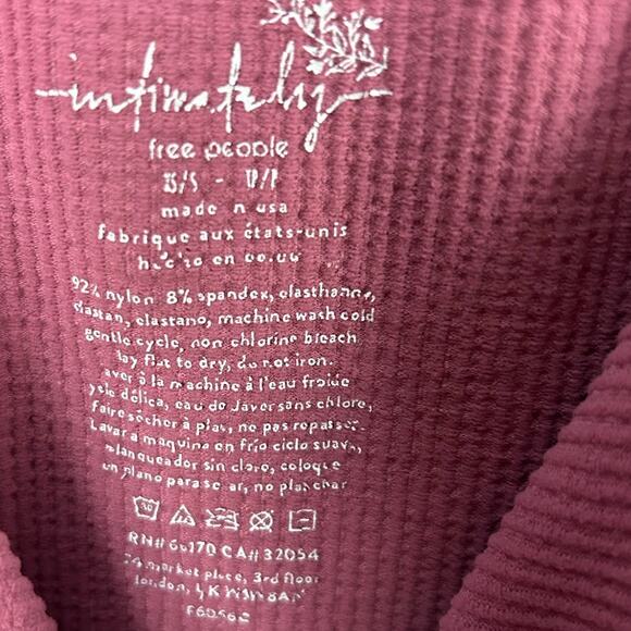 Free People Intimately Come Around Ribbed Cami Tank Top | Mauve Color size XS/S - Picture 5 of 8